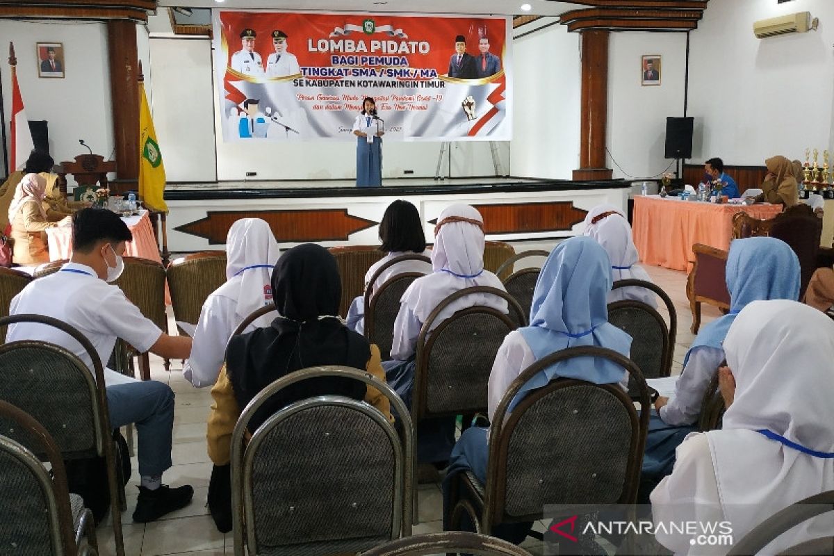 Lomba pidato jadi ajang pelajar Kotim serukan perjuangan melawan COVID-19