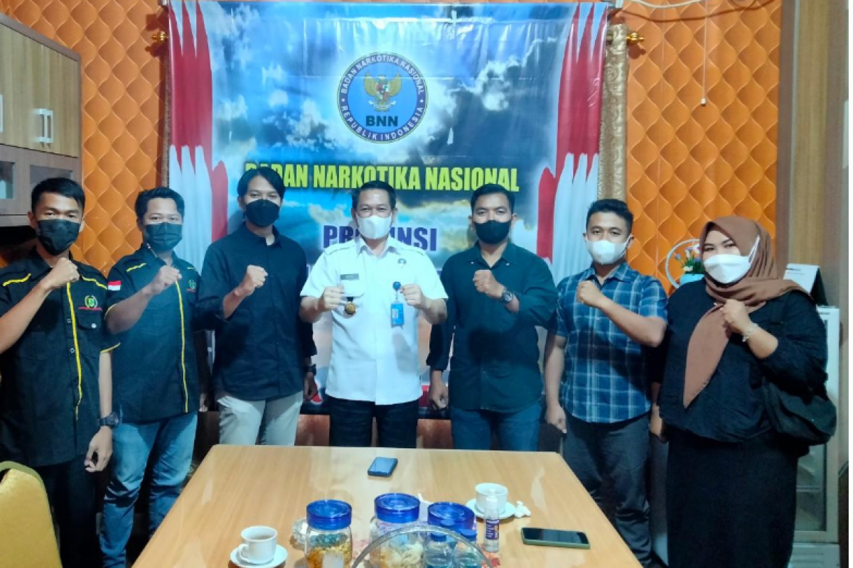 Mahasiswa Sambas gelar silaturahmi ke BNN Kalbar