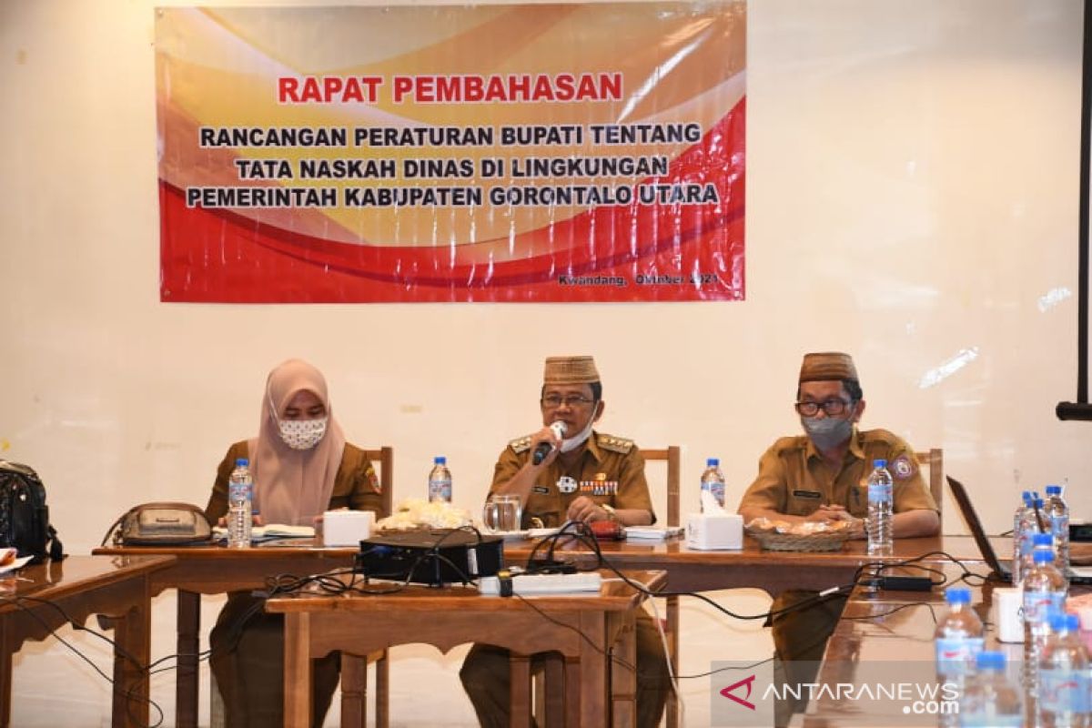 Pemkab Gorontalo Utara rancang enam Perbup tata naskah dinas