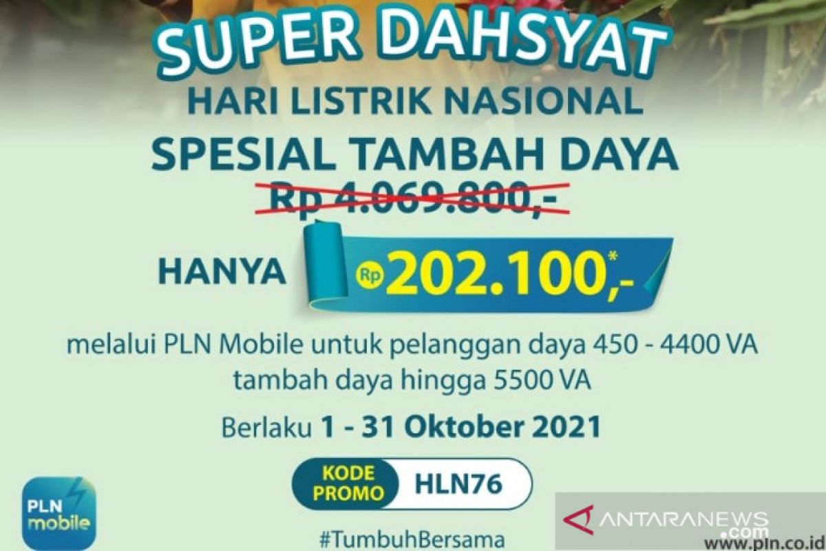 Promo super dahsyat, Pelanggan PLN Padangsidimpuan nikmati tambah daya hanya Rp202.100
