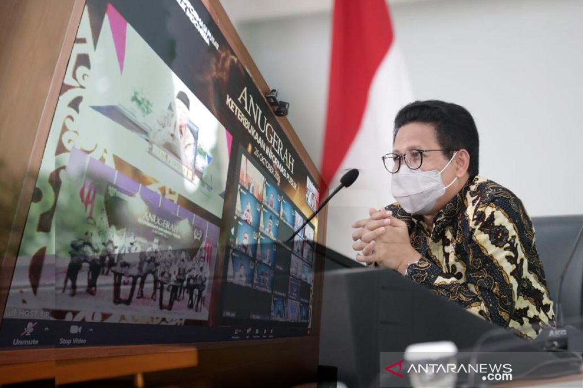 Kemendes PDTT kembali raih anugerah Badan Publik Informatif 2021