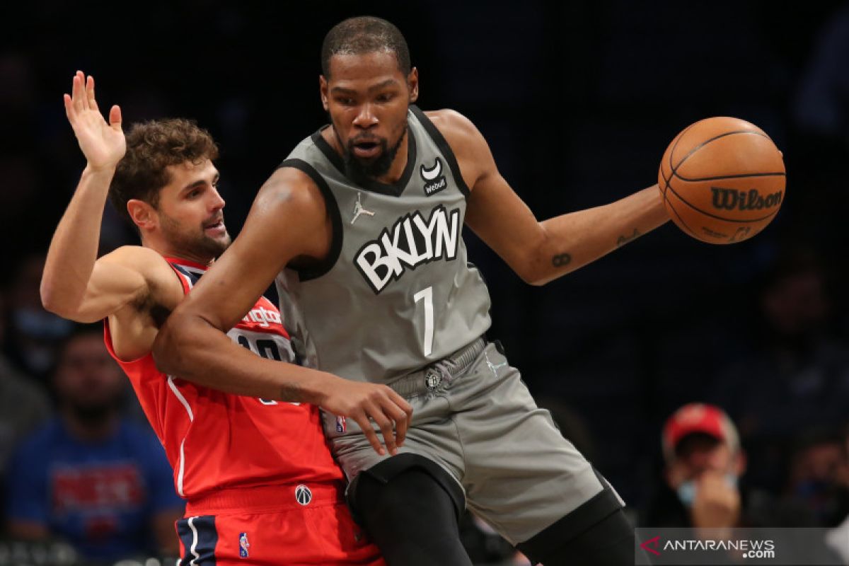 Durant kemas 32 poin saat Nets gulingkan Hawks