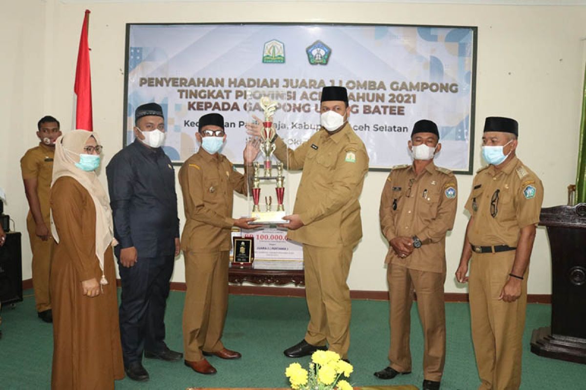 Gampong Ujung Batee, Aceh Selatan, juara pertama lomba gampong tingkat Provinsi Aceh