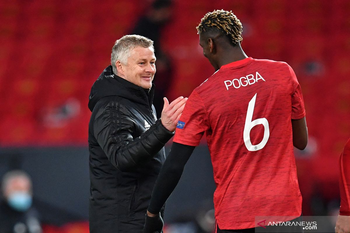 Pogba bantah rumor keretakan hubungan dengan Ole Gunnar Solskjaer