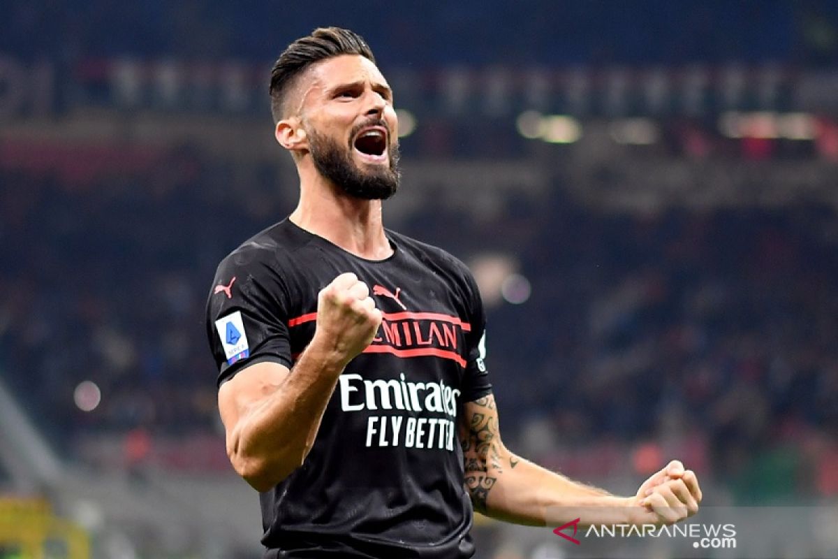 Olivier Giroud bawa Milan tundukkan Torino dan  naik ke puncak