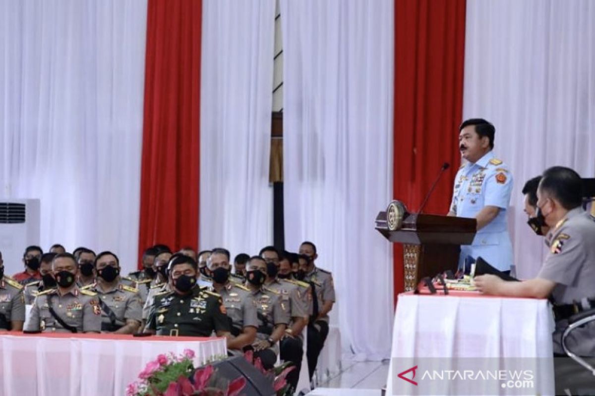 Panglima TNI ingatkan jaga sinergi saat beri pembekalan Sespimti Polri