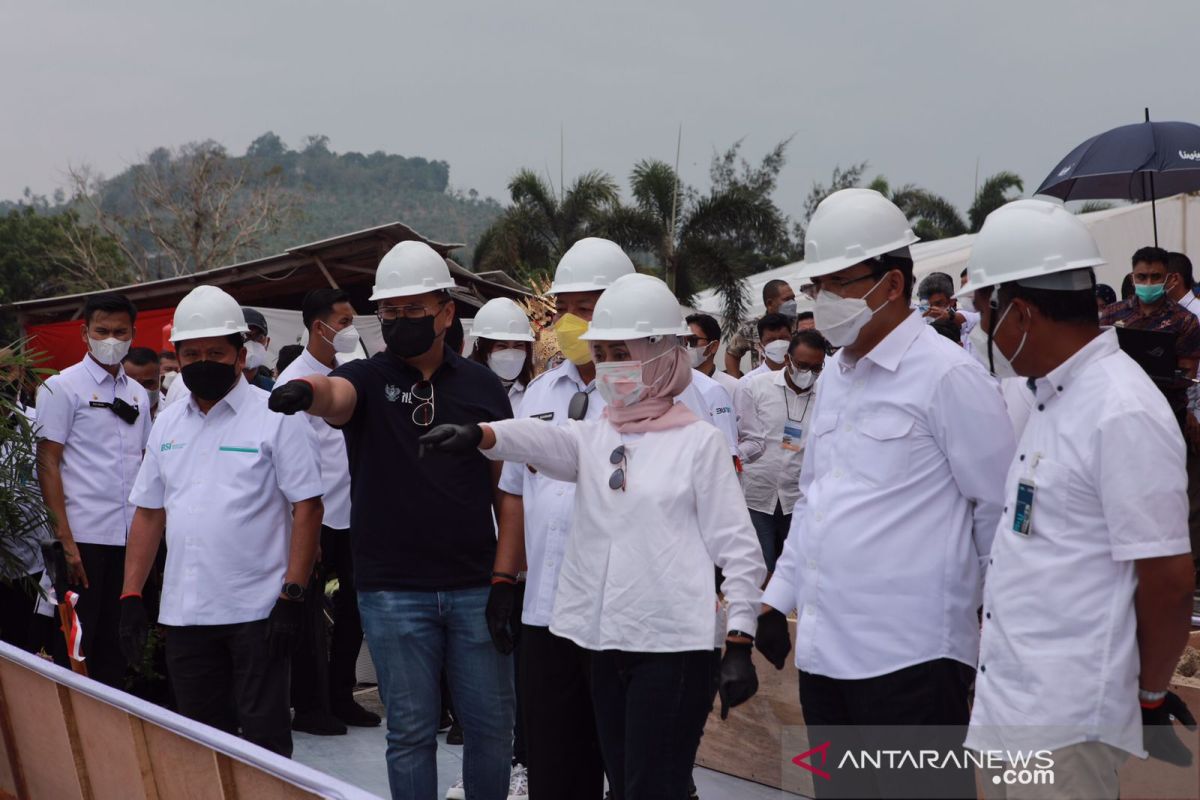 Wamen BUMN dan Gubernur Lampung laksanakan groundbreaking pembangunan kawasan terintegrasi Bakauheni Harbour City