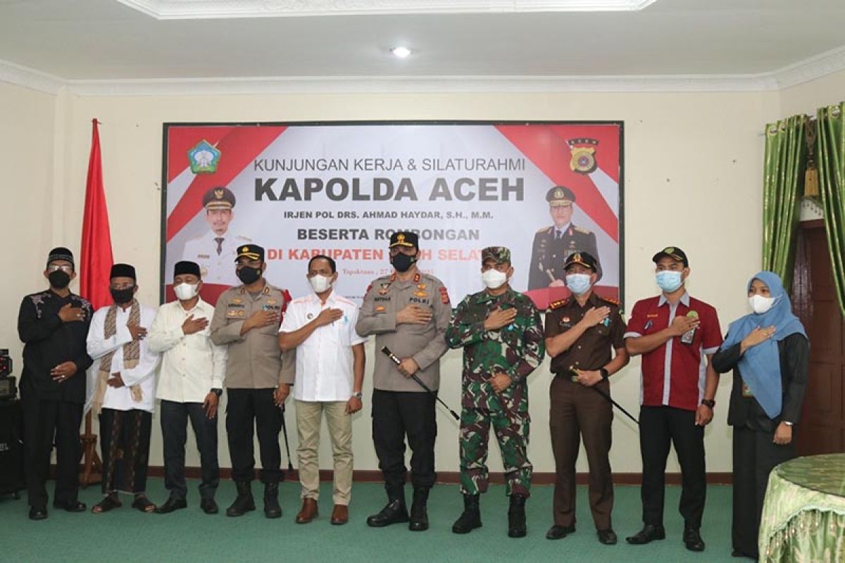 Bupati Aceh Selatan sambut kedatangan Kapolda Aceh