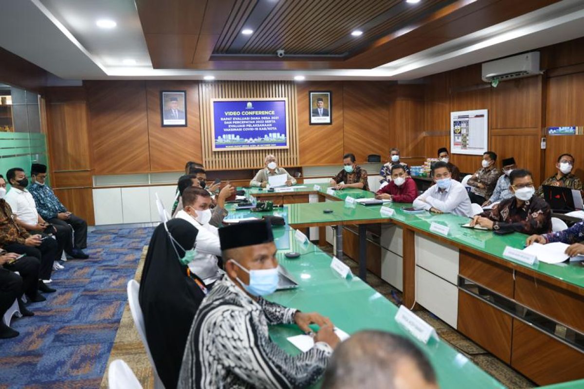 Sekda Aceh evaluasi penyaluran dana desa