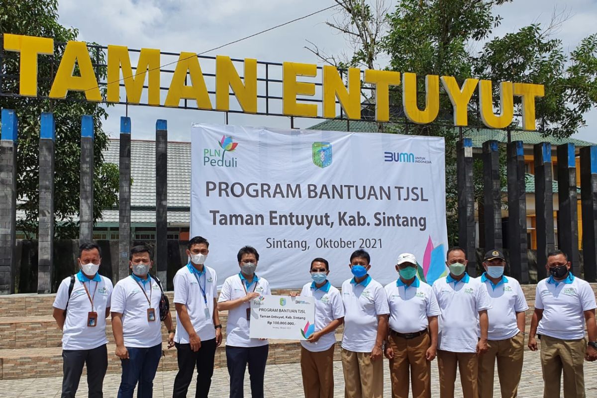 PLN kucurkan dana Rp 100 Juta untuk mempercantik Taman Entuyut Sintang