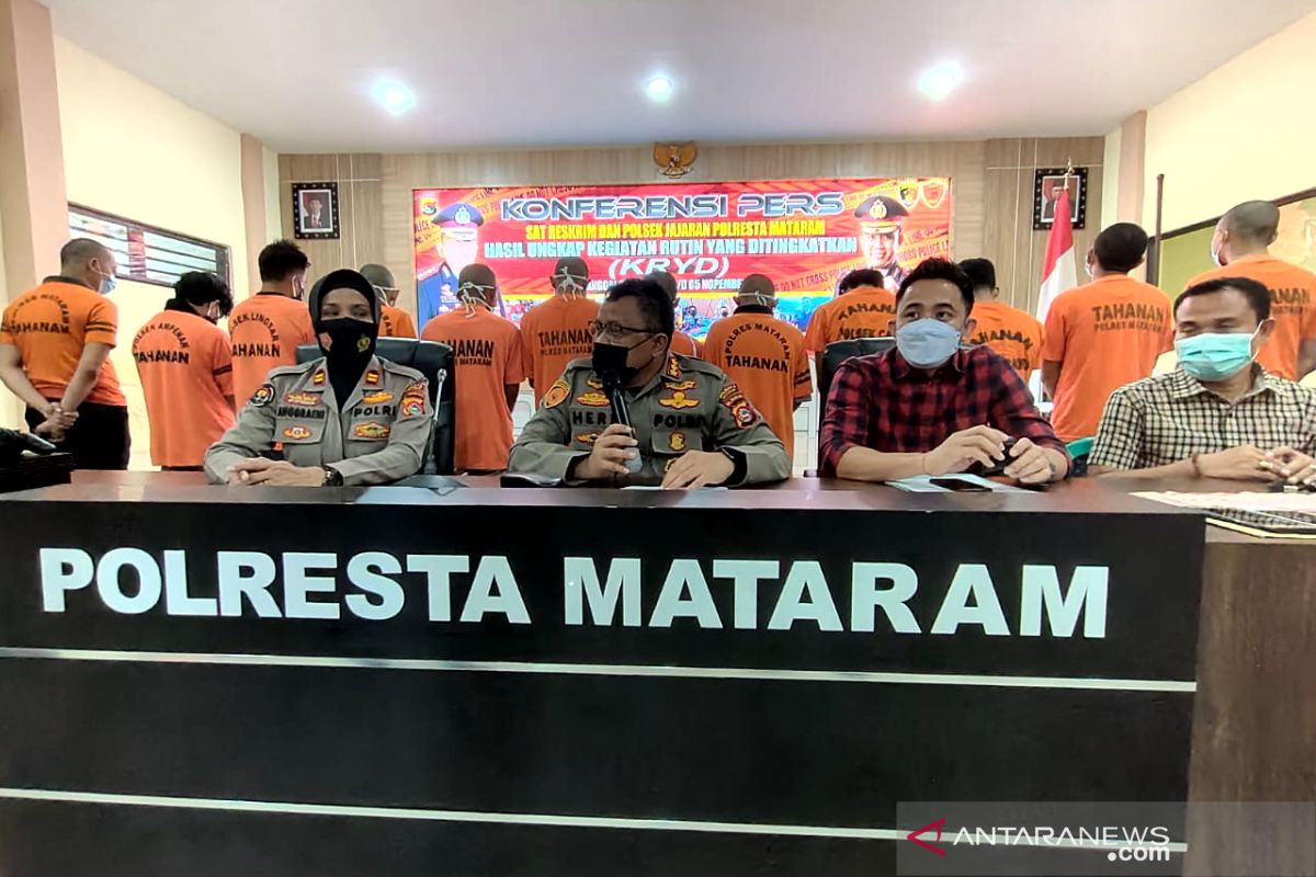 Polresta Mataram mengungkap 18 kasus pencurian dalam sepekan