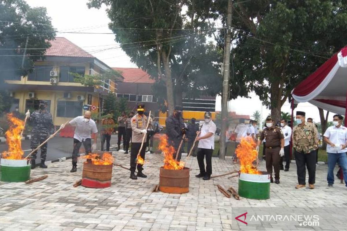 Kepala BNN RI musnahkan barang bukti narkoba di Babel