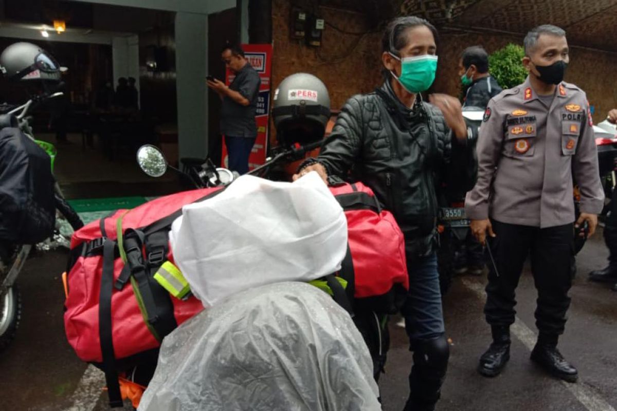 Kapolda Banten sambut tim Jelajah Kebangsaan Wartawan