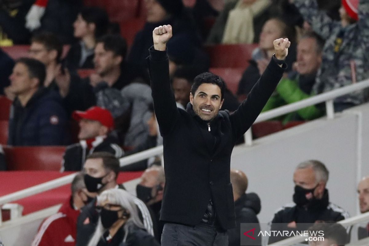 Dikaitkan dengan Barcelona, Arteta tegaskan bahagia di Arsenal