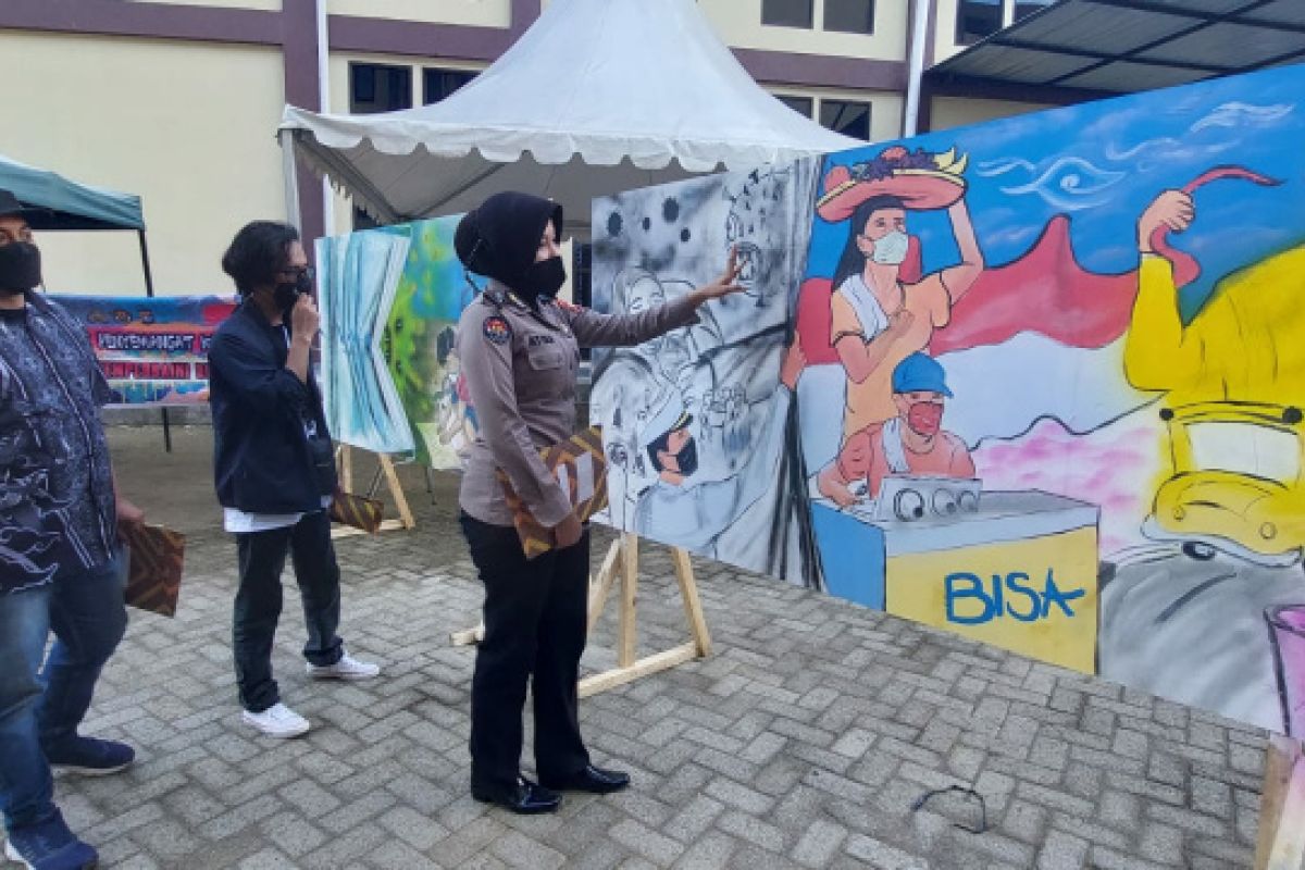 Polda Sulbar ajak masyarakat salurkan eskpresi melalui Festival Mural 2021