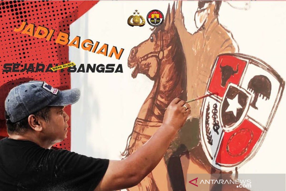 Lampung Police Chief hosts mural festival to encourage young artists