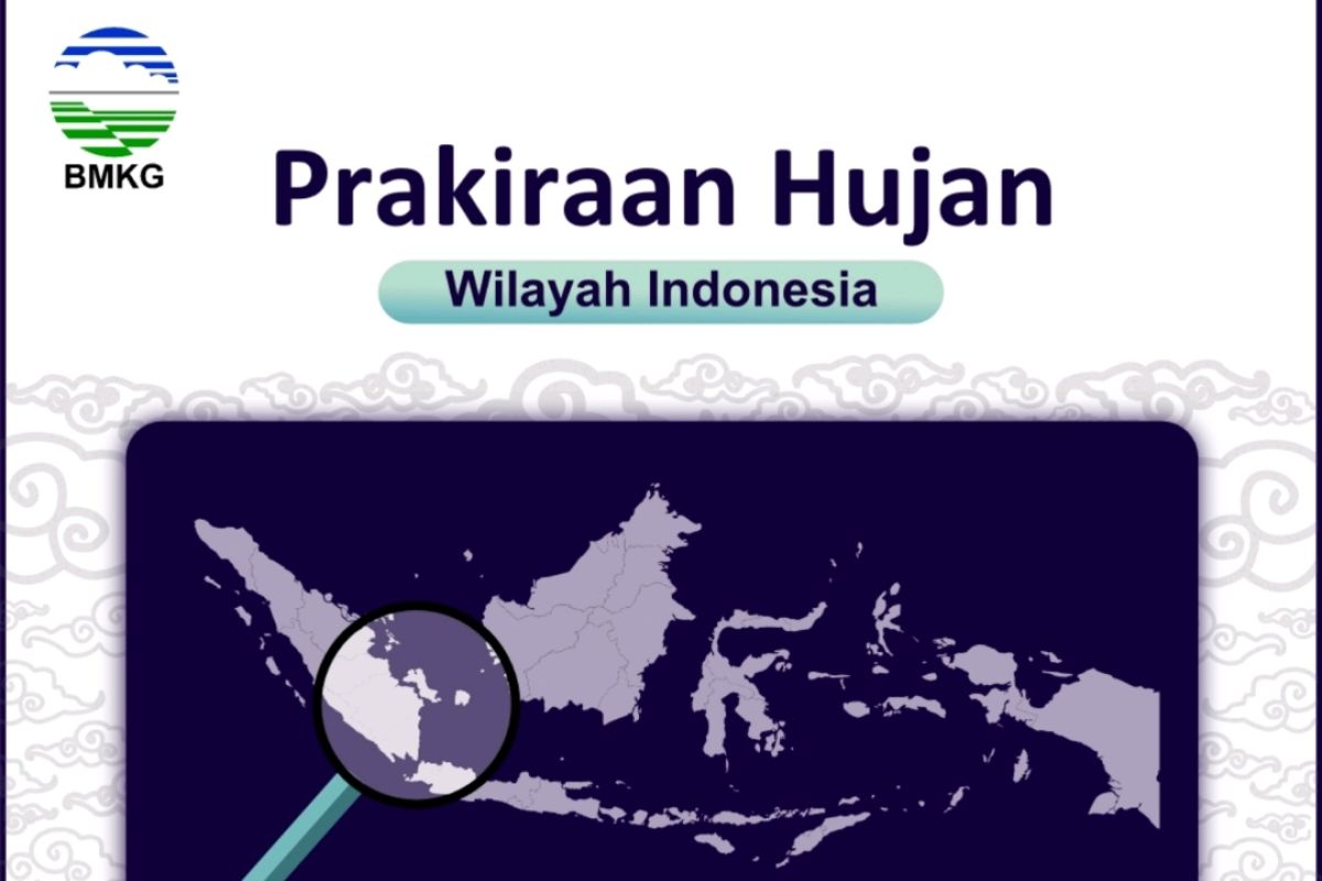 Hujan dan angin kencang diprakirakan landa sebagian besar wilayah Indonesia