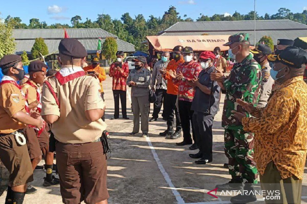 Dandim Boven Digoel hadiri jambore Pramuka di SMA Santo Yoseph