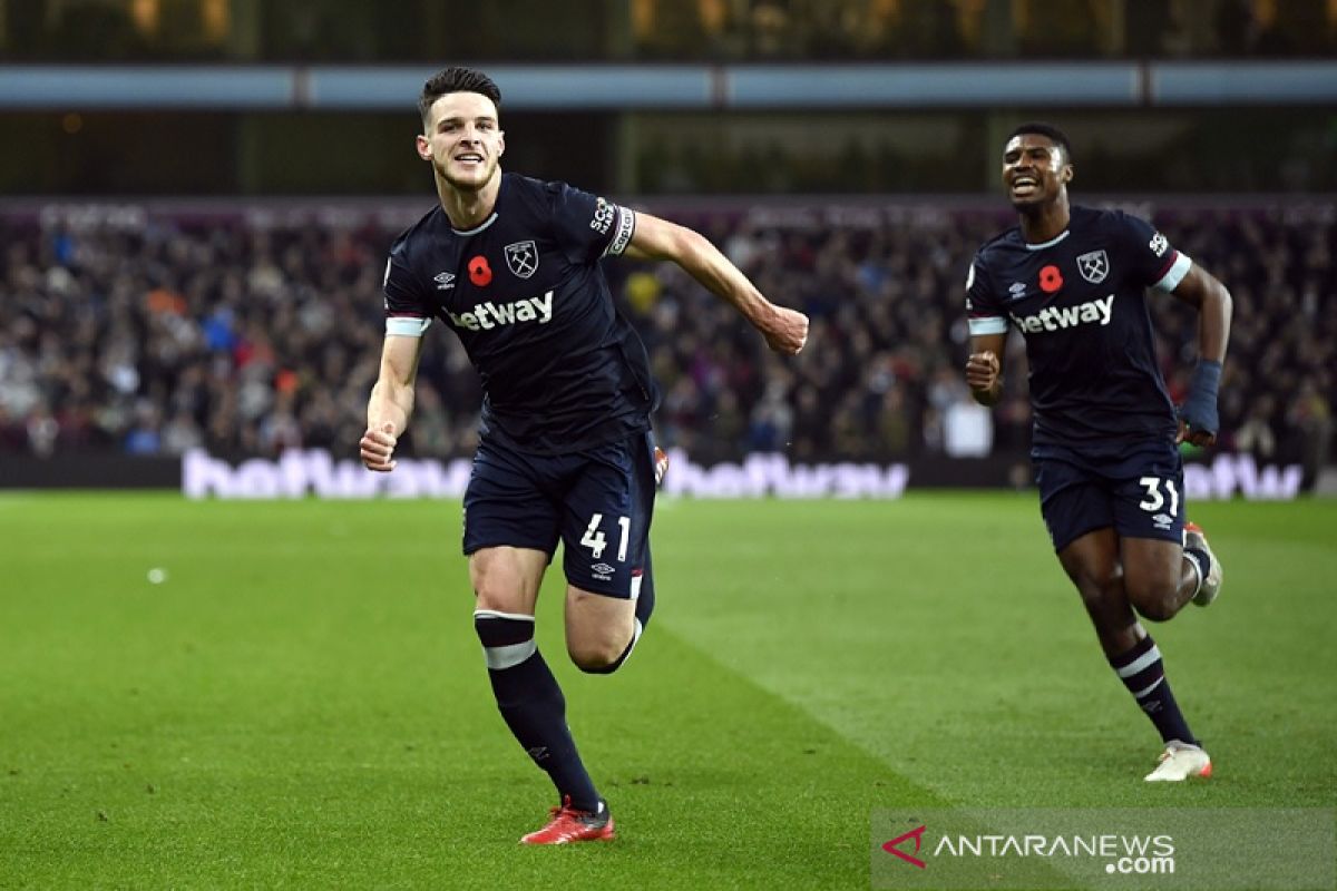 Liga Inggris: West Ham tajamkan rekor tandang setelah hantam Aston Villa