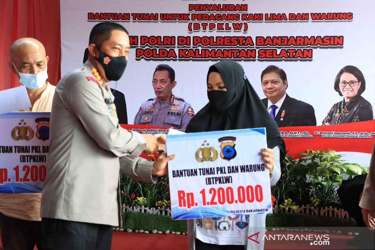 Polresta Banjarmasin salurkan bantuan tunai bagi 4.500 warga