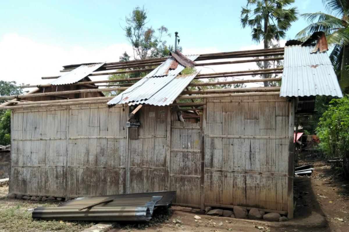 Puluhan rumah di Kabupaten Sikka rusak diterjang angin kencang