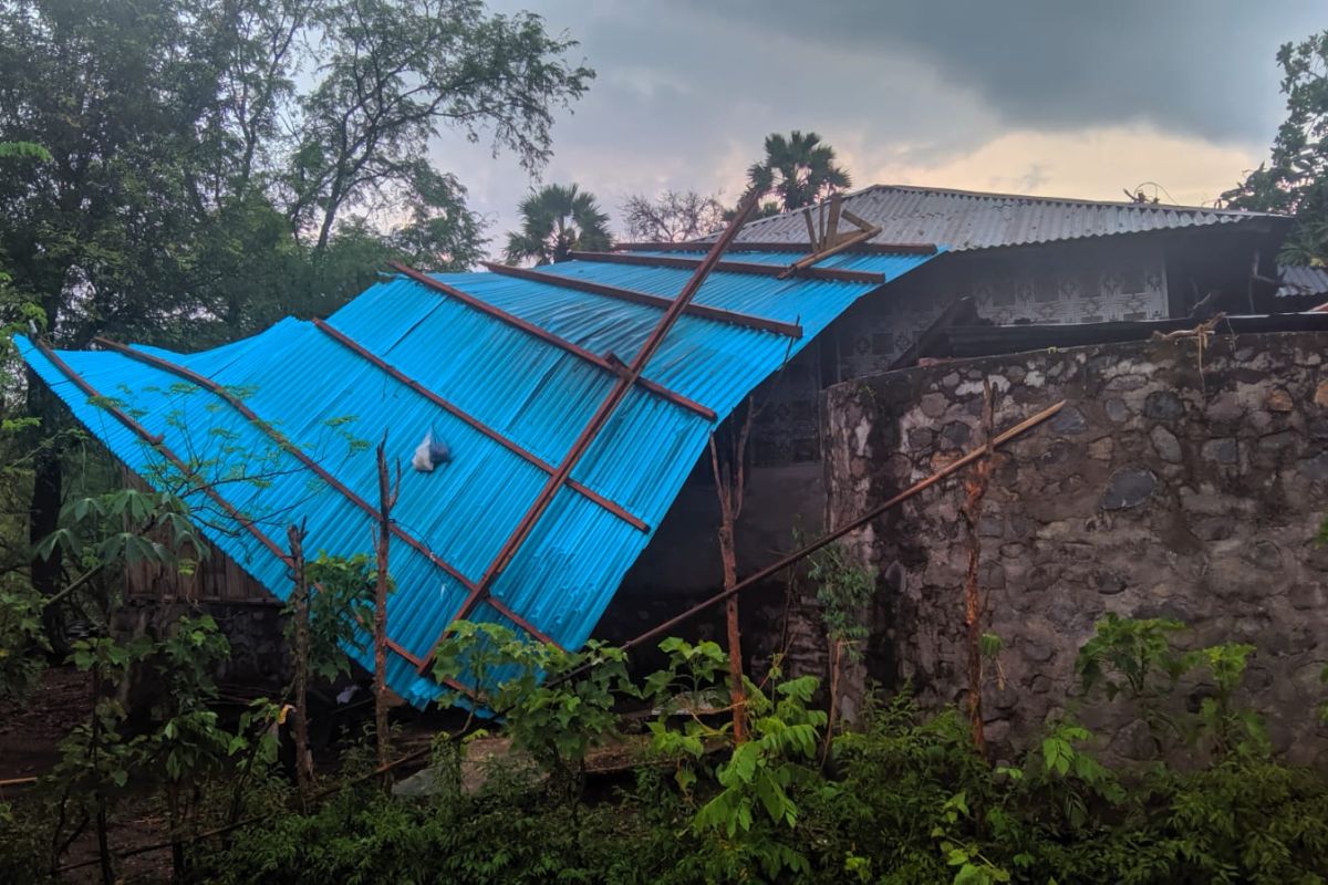 BPBD Sikka bantu korban bencana angin kencang