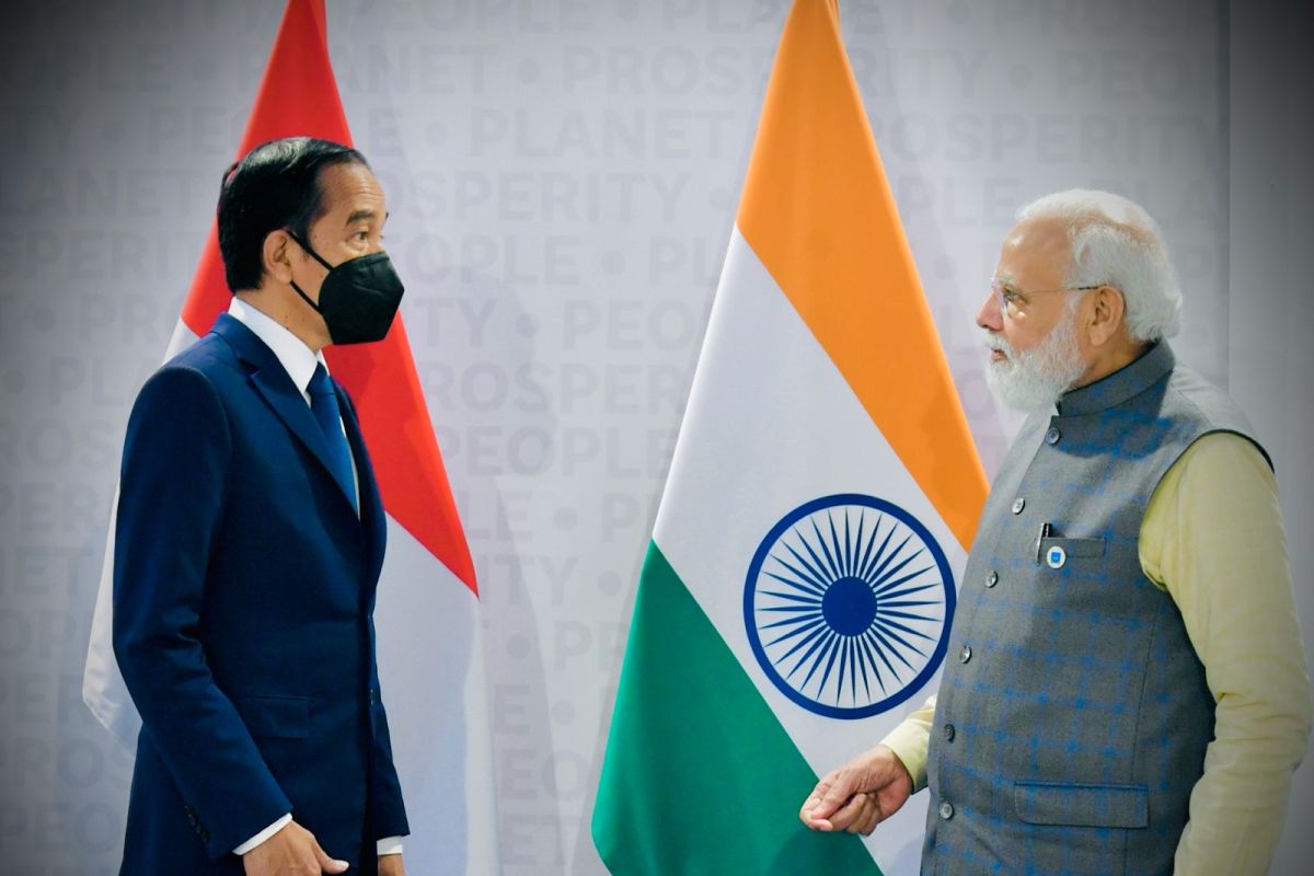 Jokowi bertemu PM India Narendra Modi bahas kesehatan-ekonomi