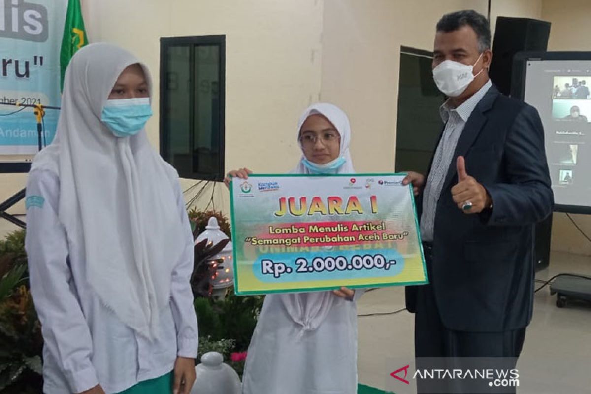 Mahasiswa USK juara lomba artikel perubahan Aceh baru