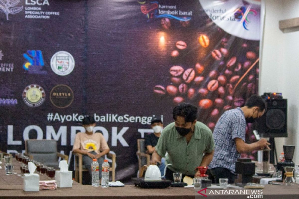 Dispar Lombok Barat menggelar kompetisi barista sambut WSBK Mandalika