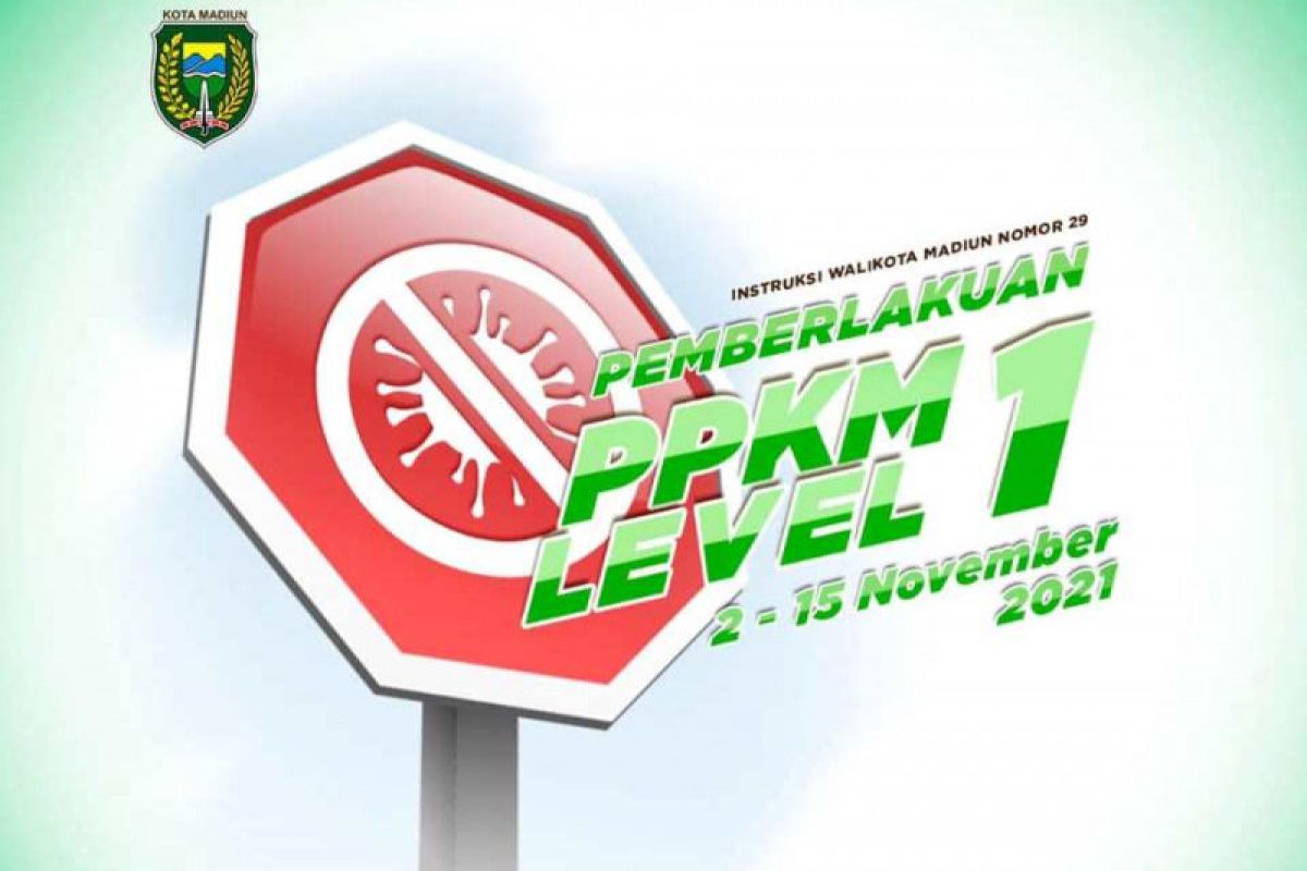 Kota Madiun terapkan PPKM level 1