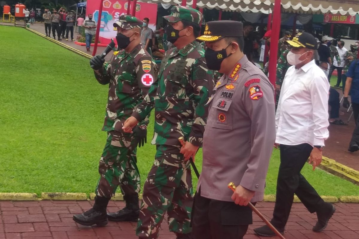 Kapolri berharap Polres Tapsel  pertahankan kelancaran vaksinasi