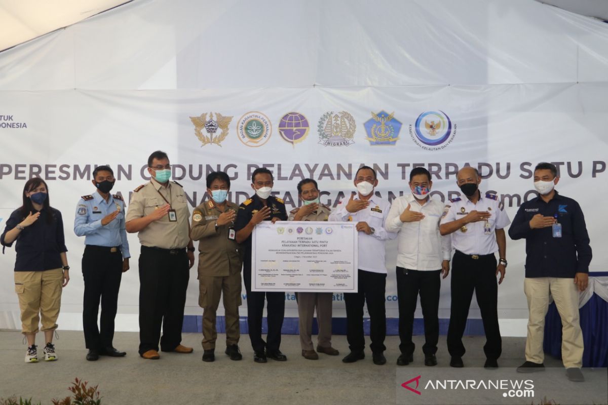 Pelayanan terpadu di kawasan Pelabuhan Banten diresmikan