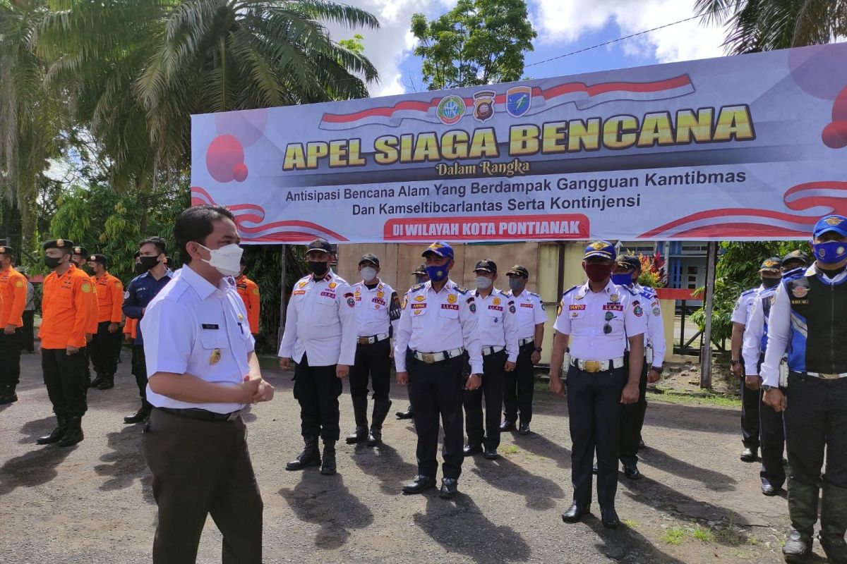 Pemkot Pontianak gelar apel siaga dalam menghadapi bencana