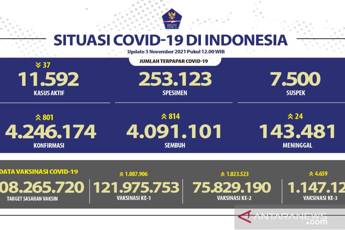 DKI dan Jabar dominasi penambahan kasus terkonfirmasi harian