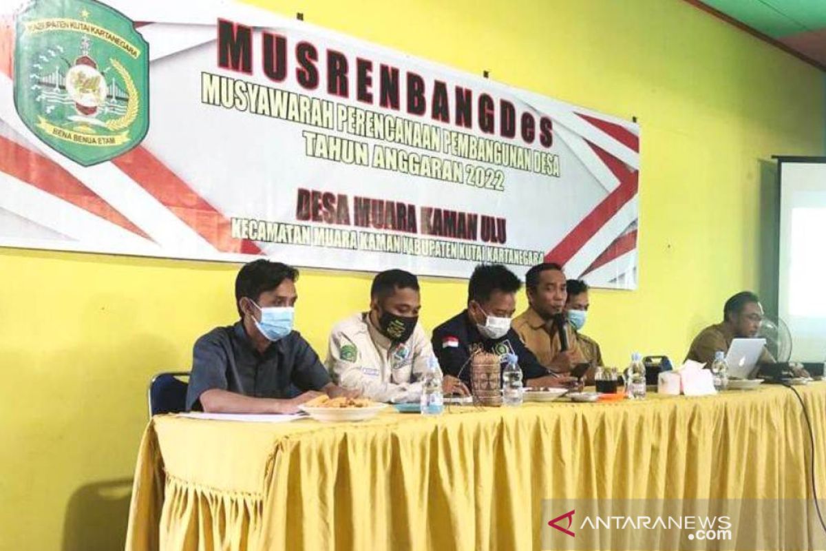 Pembangunanan Desa di Muara Kaman Ulu mulai musyawarah tingkat RT