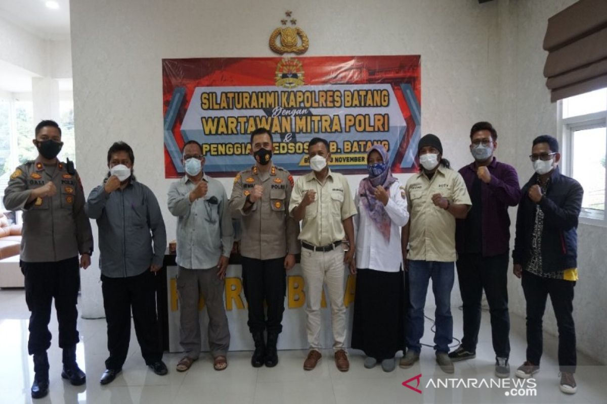 Polres Batang ajak media bijak sebarkan informasi