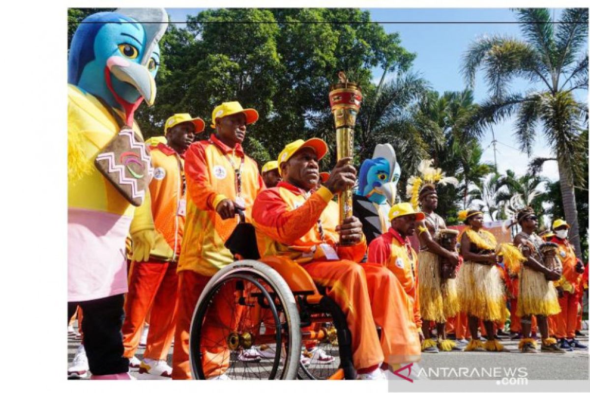 XVI Papua Peparnas torch reaches Jayapura Mayor Office