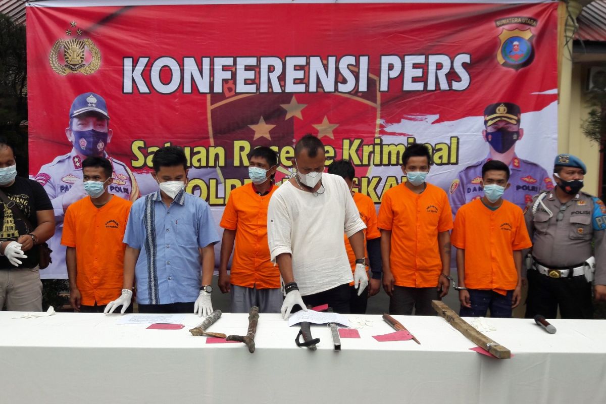 Polres Langkat tetapkan dua DPO kasus pembacokan di Sawit Seberang