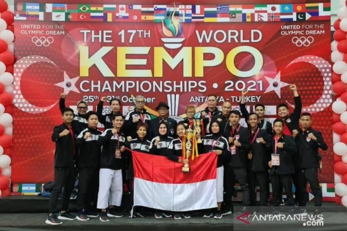 Target hanya lima, Indonesia borong 20 medali dari Kejuaraan Dunia Kempo 2021 di Turki