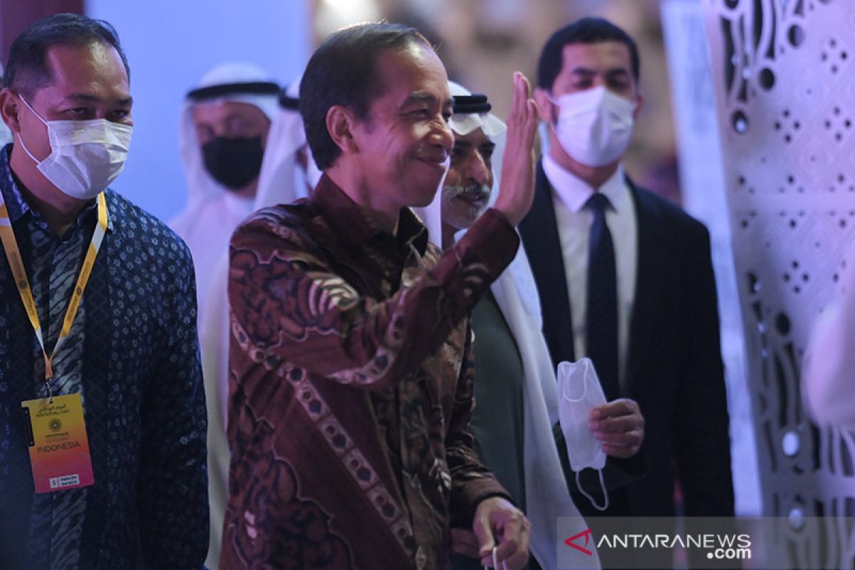Presiden Joko Widodo kunjungi Paviliun Indonesia Expo 2020 Dubai