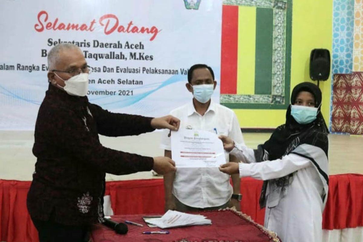 Pemerintah Aceh apresiasi Pemkab Aceh Selatan