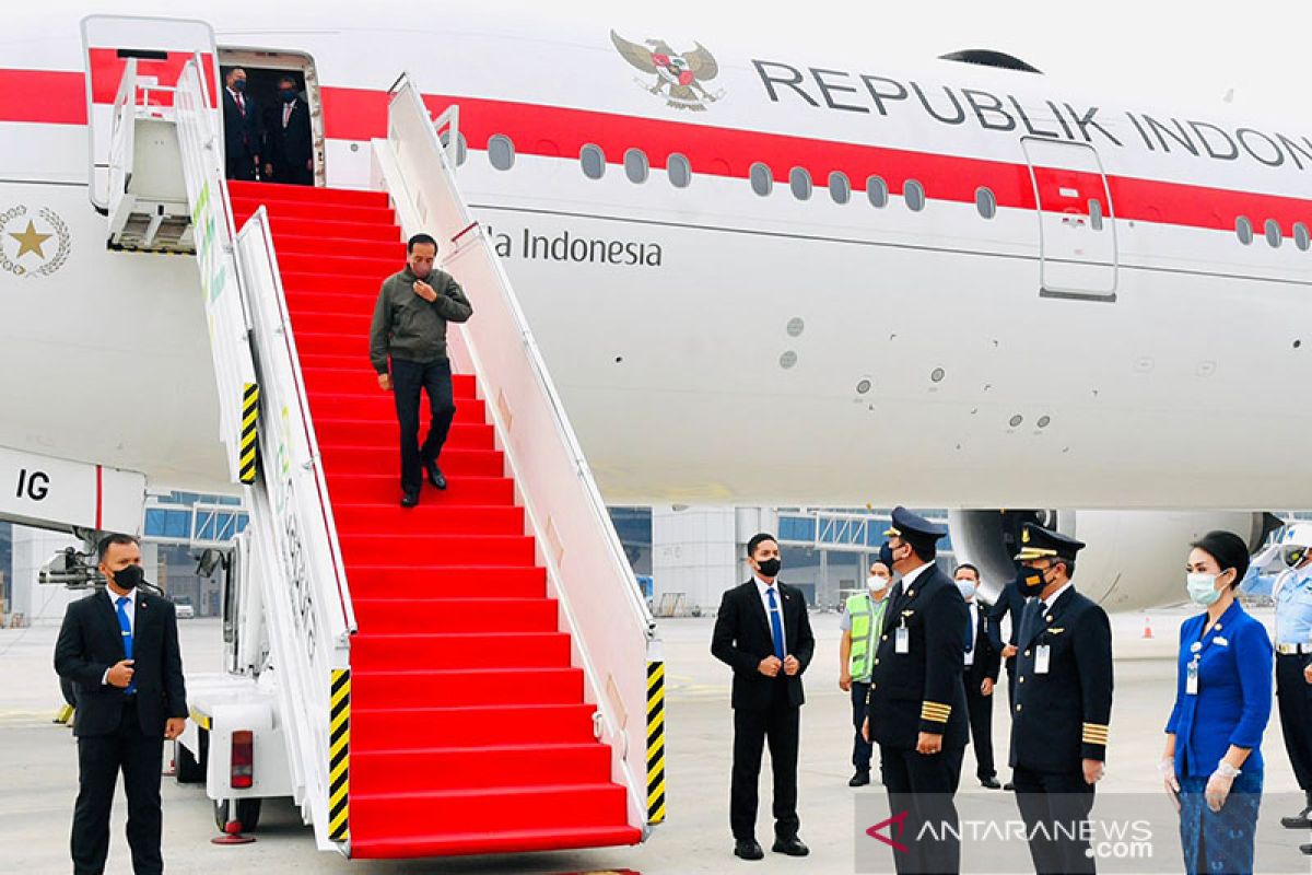 Presiden Jokowi tiba di Indonesia, langsung jalani karantina