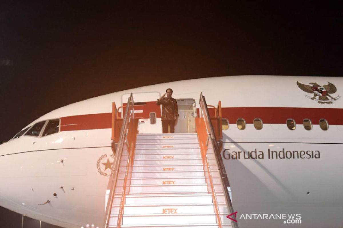 Presiden Jokowi akhiri kunjungan kerja dan kembali ke Tanah Air