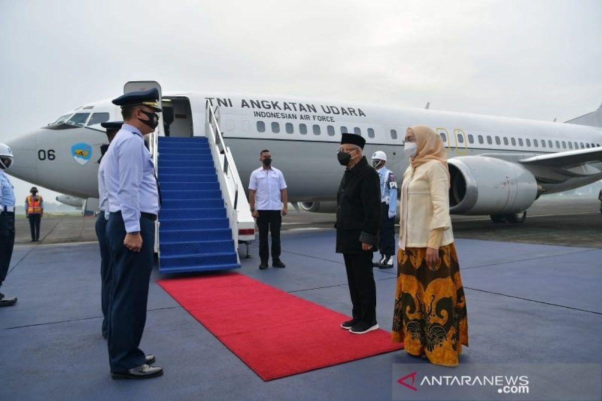 Wapres Ma'ruf Amin bertolak ke Papua untuk buka Peparnas XVI