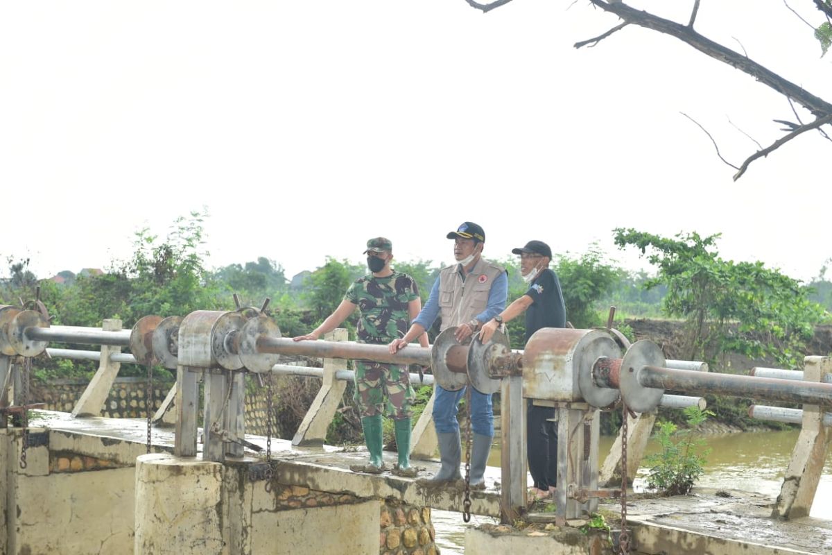 Bupati Lamongan perintahkan segera perbaiki tanggul jebol akibat banjir