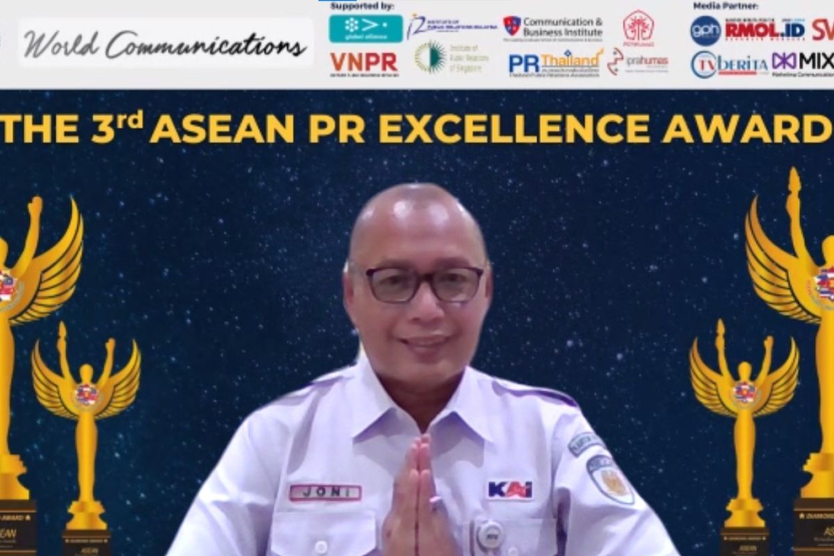 KAI raih predikat Diamond dalam The 3rd ASEAN PR Excellence Awards