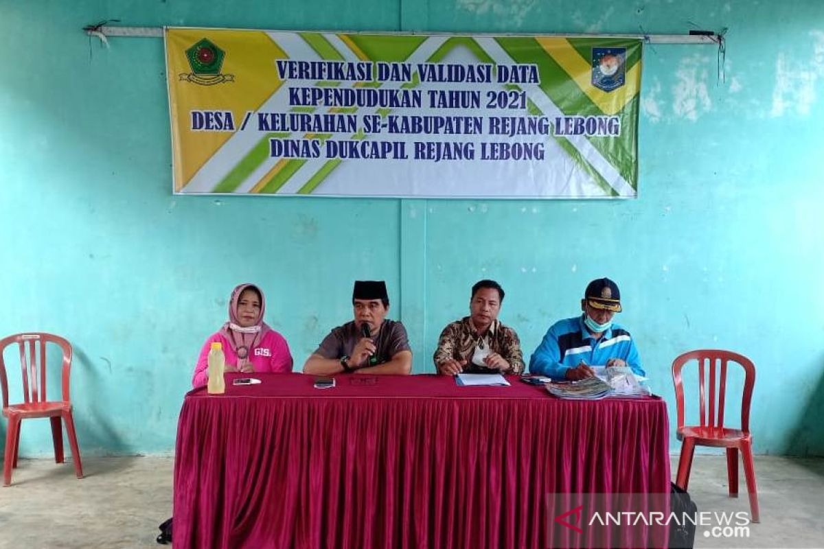 Dukcapil Rejang Lebong lakukan verifikasi data kependudukan