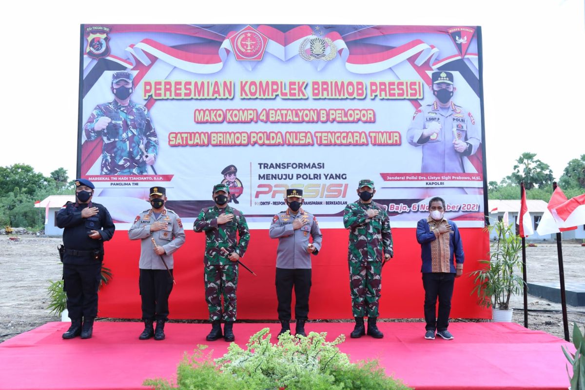 Resmikan Pembangunan Komplek Brimob Presisi, Kapolri Ingatkan Pentingnya Sinergitas TNI-Polri