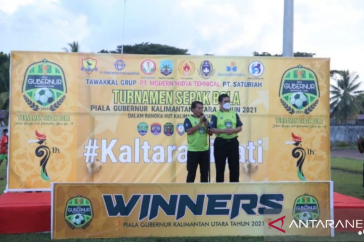 Gubernur Berharap Potensi Pesepak Bola Kaltara Dapat Mengangkat Nama Daerah