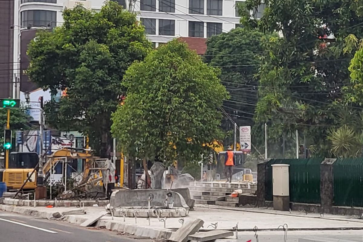 Revitalisasi pedestrian Jalan Sudirman Yogyakarta mencapai 52 persen